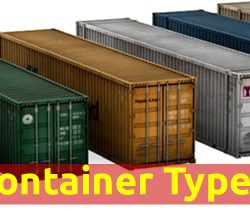 shipping container types and sizes