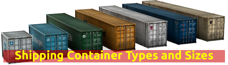 shipping container types and sizes